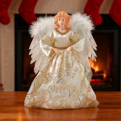 Angel Christmas Tree Topper with Multi LED Lights Home Decor