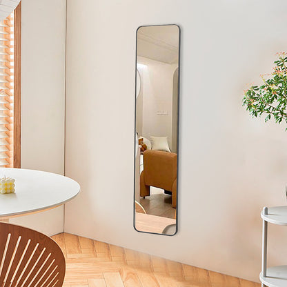 Full Length Mirror with Rounded Corners Door Hanging