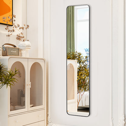 Full Length Mirror with Rounded Corners Door Hanging