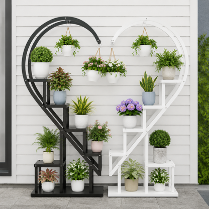 Curved 4-Tier Plant Stand Bonsai Display Shelf