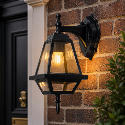 Black IP65 Weatherproof Outdoor Wall Light