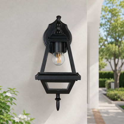 Black IP65 Weatherproof Outdoor Wall Light