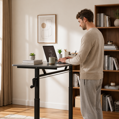 Adjustable Sit-Stand Desk for Home Office