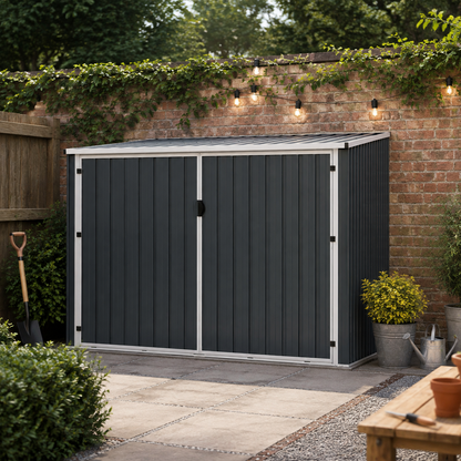 Outdoor Metal Storage Shed For 5 Bicycles