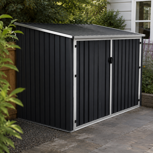 Outdoor Metal Storage Shed For 5 Bicycles