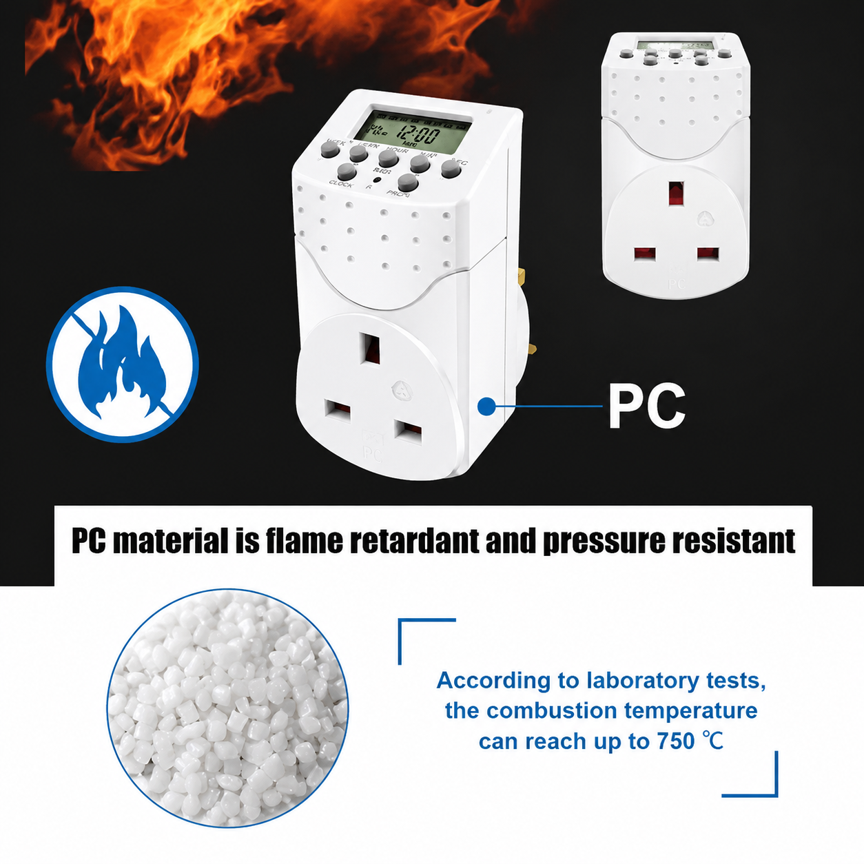 2000W Programmable Digital Timer Plug Socket