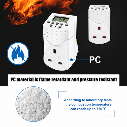 2000W Programmable Digital Timer Plug Socket