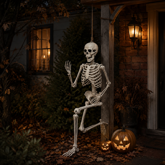 Poseable Skeleton Props for Halloween Party Decoration