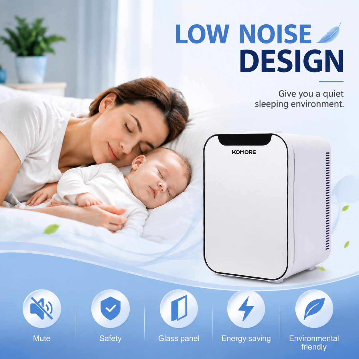 White 18L Dual-Use Mini Refrigerator