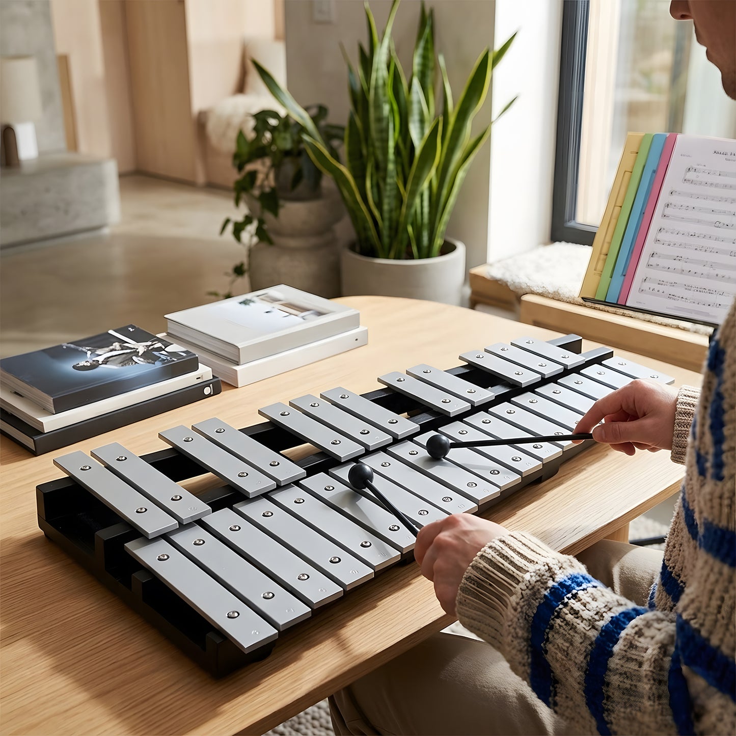 30 Notes Foldable Glockenspiel Xylophone
