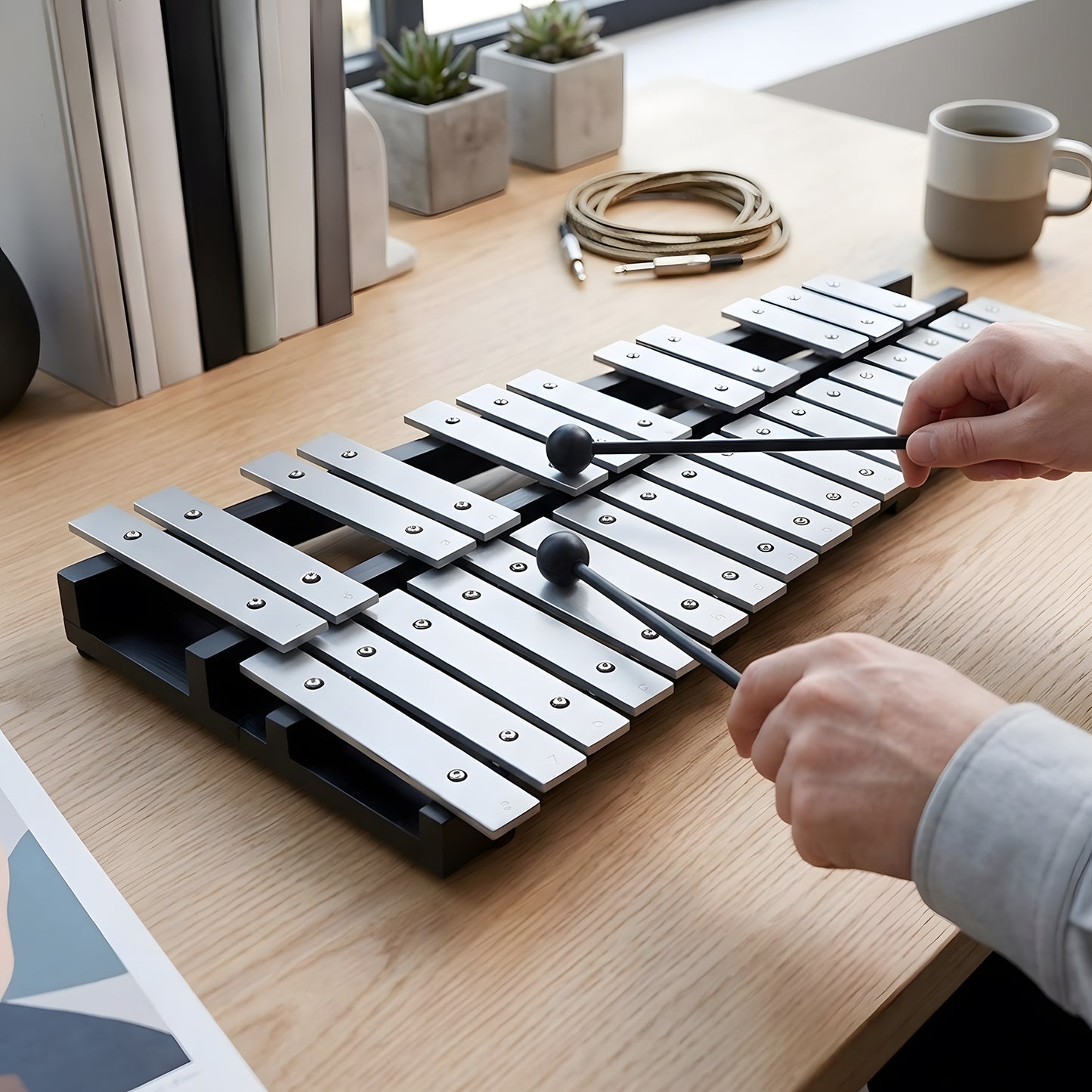30 Notes Foldable Glockenspiel Xylophone