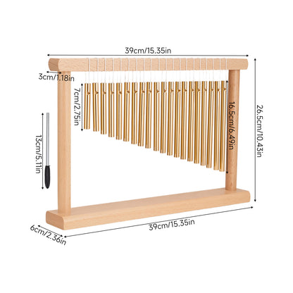 20-Note Desktop Single-Row Bar Chime with Small Mallet
