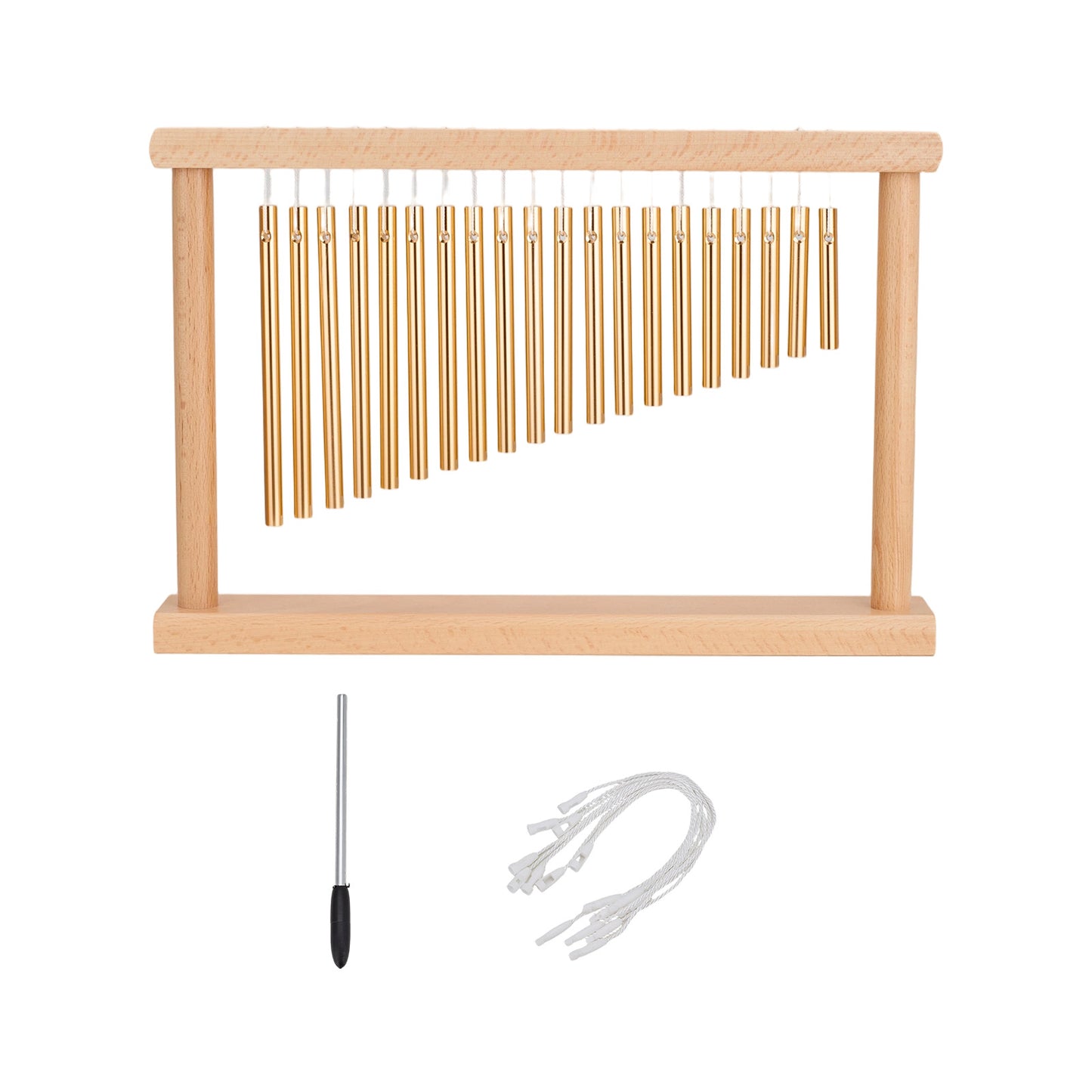 20-Note Desktop Single-Row Bar Chime with Small Mallet