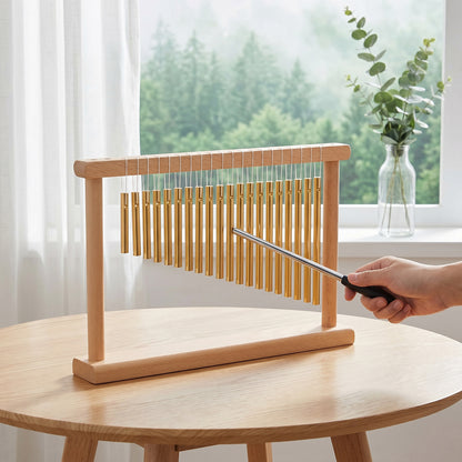 20-Note Desktop Single-Row Bar Chime with Small Mallet