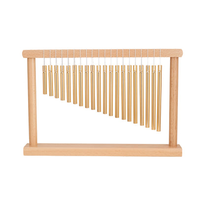 20-Note Desktop Single-Row Bar Chime with Small Mallet