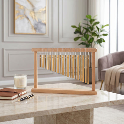 20-Note Desktop Single-Row Bar Chime with Small Mallet