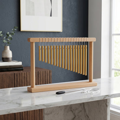 20-Note Desktop Single-Row Bar Chime with Small Mallet