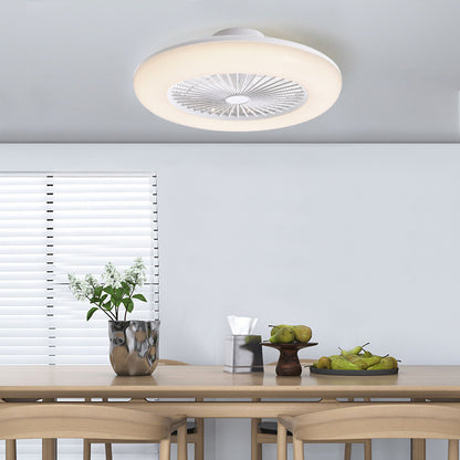Round Acrylic LED Ceiling Light Fan with Remote Control