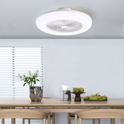 Round Acrylic LED Ceiling Light Fan with Remote Control