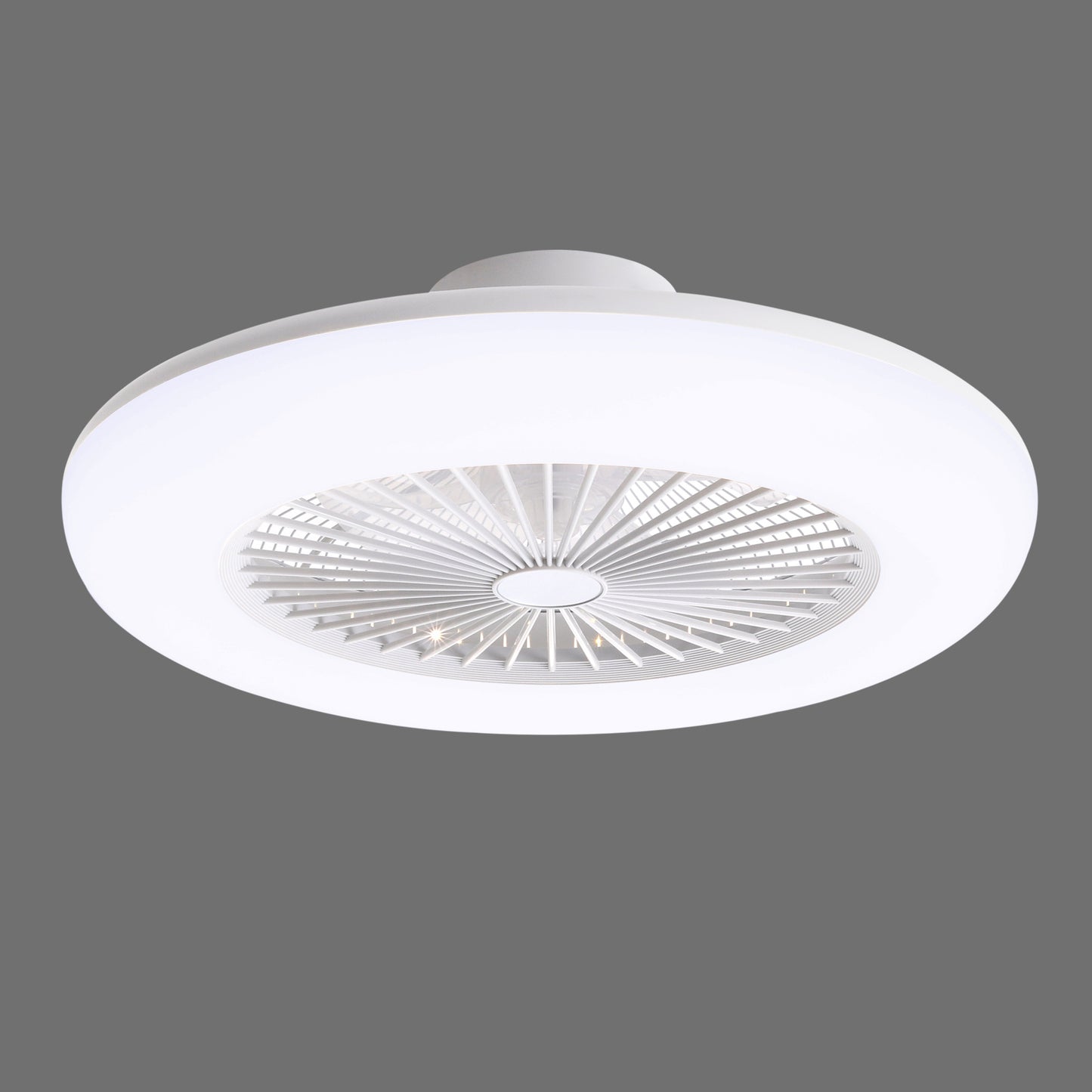 Round Acrylic LED Ceiling Light Fan with Remote Control
