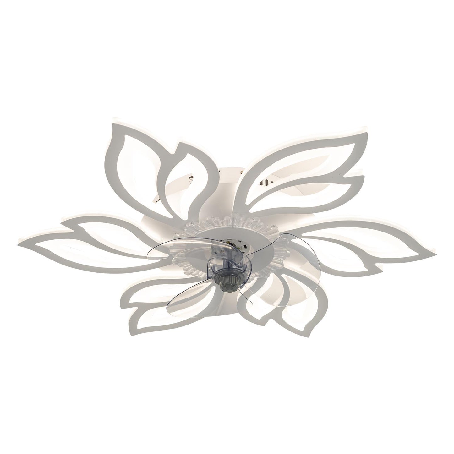 Modern Flower Shape Ceiling Fan with Light
