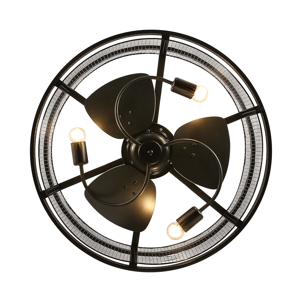 Metal Industrial Ceiling Fan Light