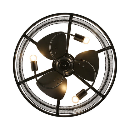 Metal Industrial Ceiling Fan Light