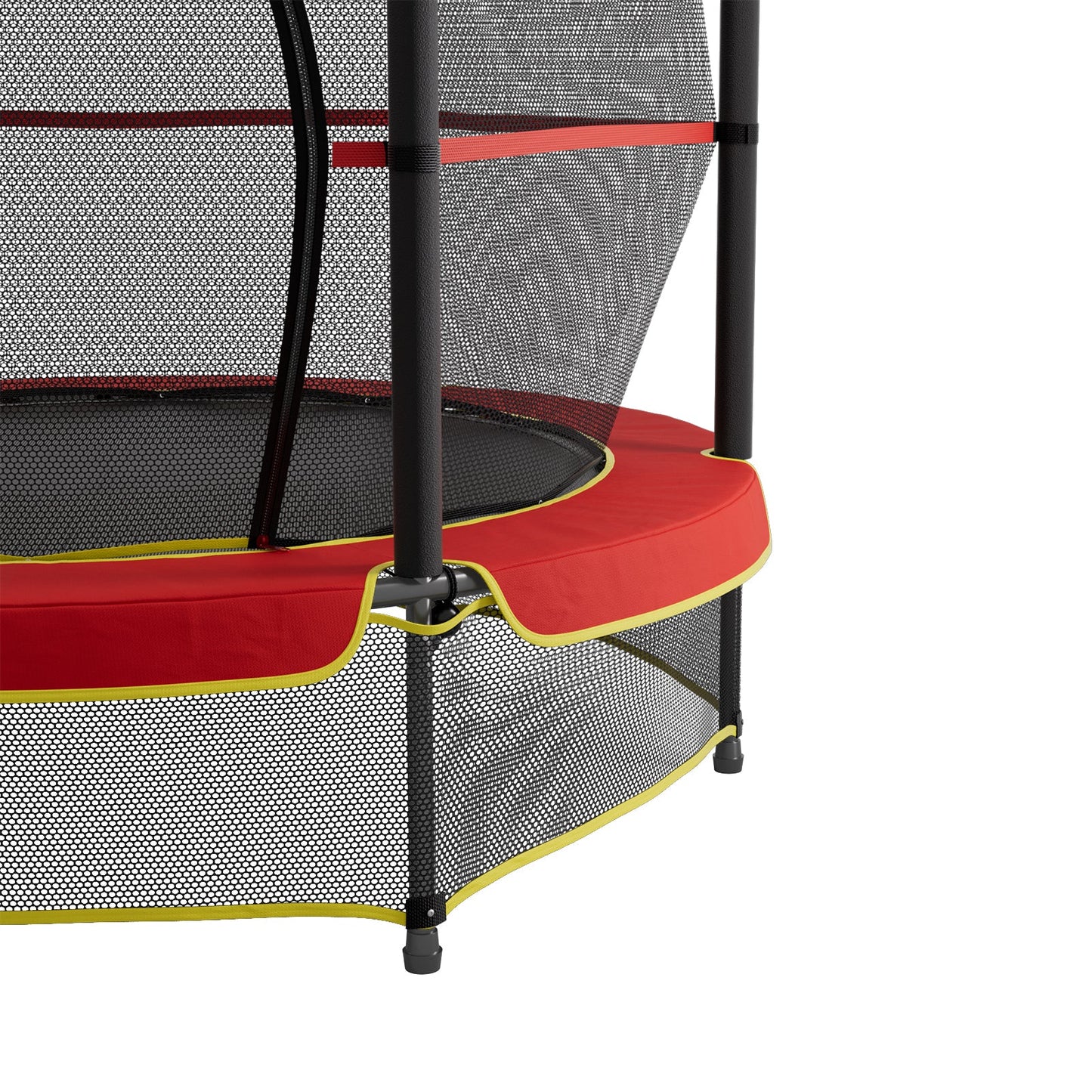 Red Outdoor Kids Trampoline with Safety Net