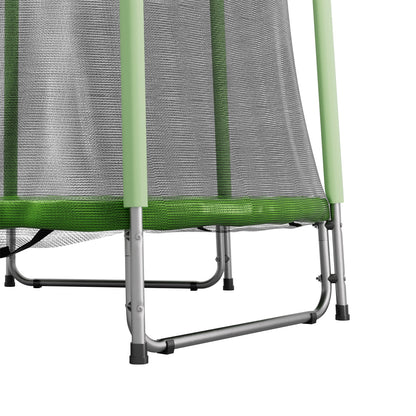 Green Outdoor Kids Trampoline with Safety Net