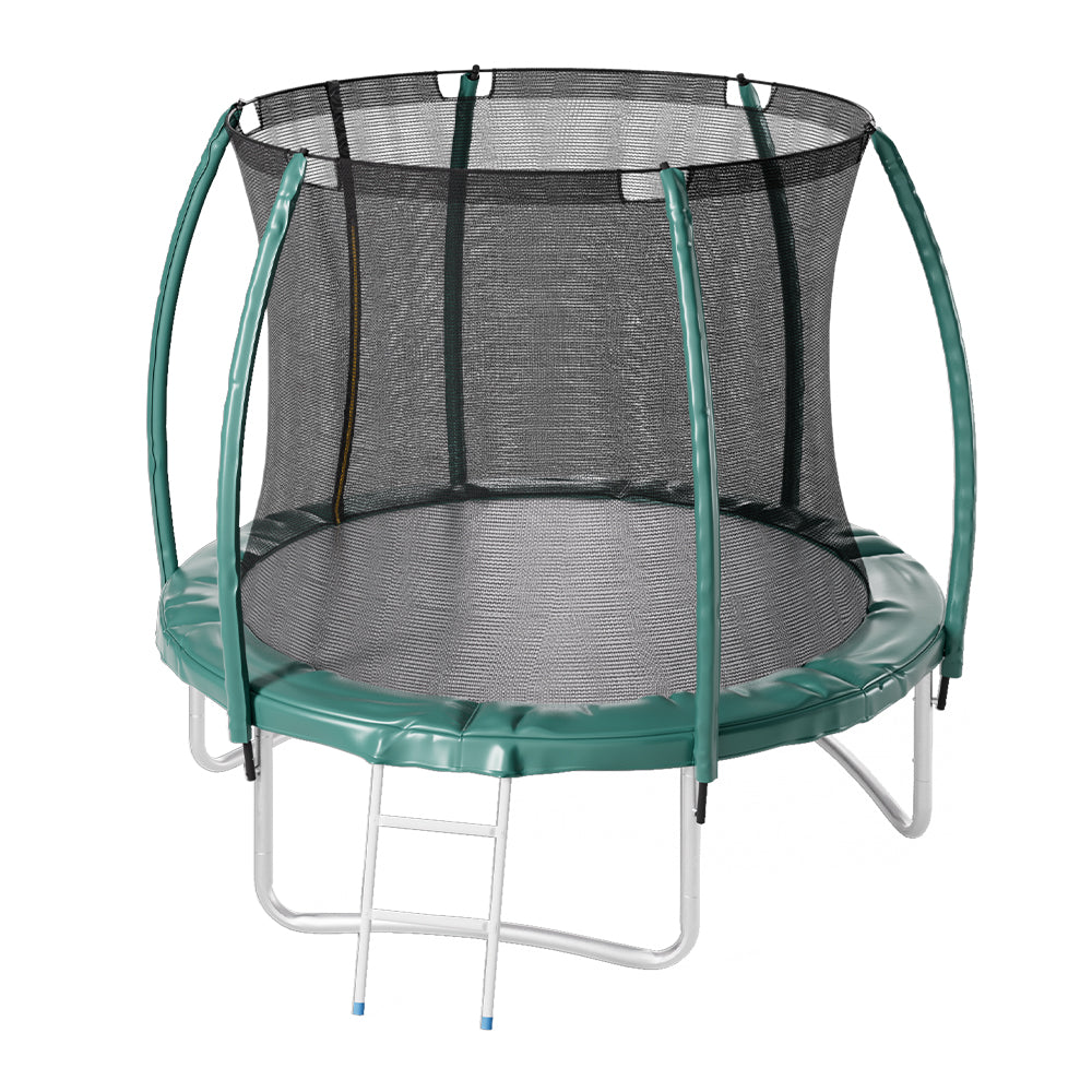 8FT Outdoor Enclosure Trampoline with Ladder