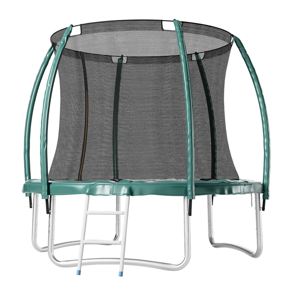 8FT Outdoor Enclosure Trampoline with Ladder