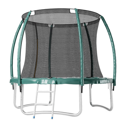 8FT Outdoor Enclosure Trampoline with Ladder