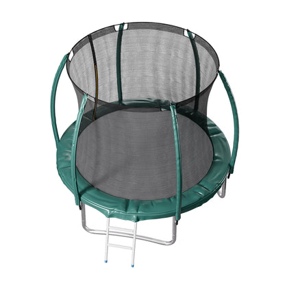 8FT Outdoor Enclosure Trampoline with Ladder