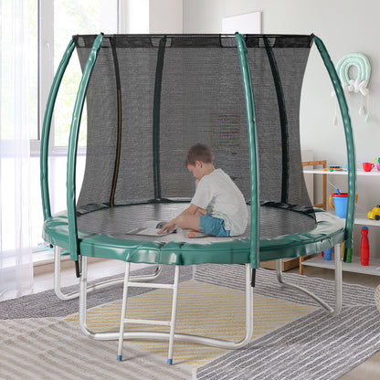 8FT Outdoor Enclosure Trampoline with Ladder