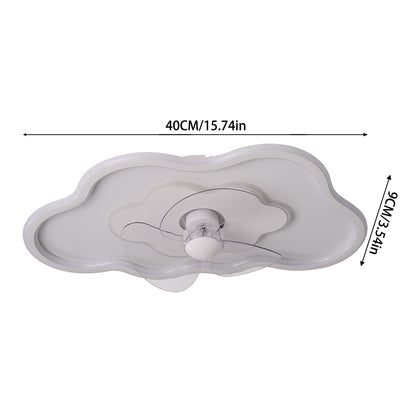 Cloud-Shaped Ceiling Mount LED Fan Light