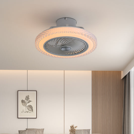 20inch Acrylic Ceiling Mount LED Fan Light