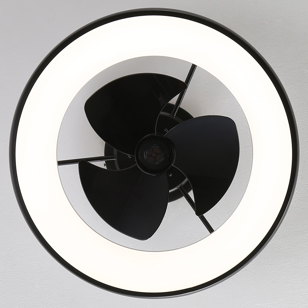 20inch Industrial Style Ceiling Mount LED Fan Light