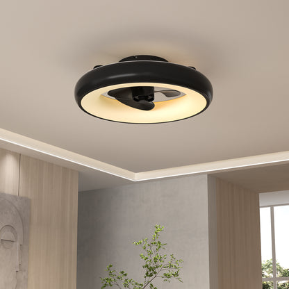 20inch Industrial Style Ceiling Mount LED Fan Light