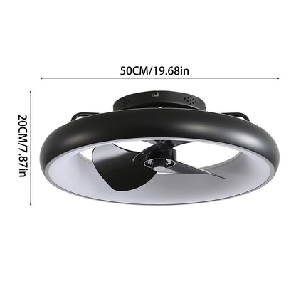 20inch Industrial Style Ceiling Mount LED Fan Light