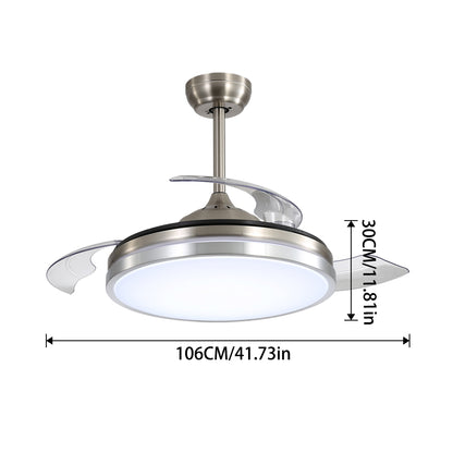 42inch Acrylic Ceiling Fan Light with Retracted Blades