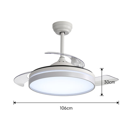 42inch Acrylic Ceiling Fan Light with Retracted Blades