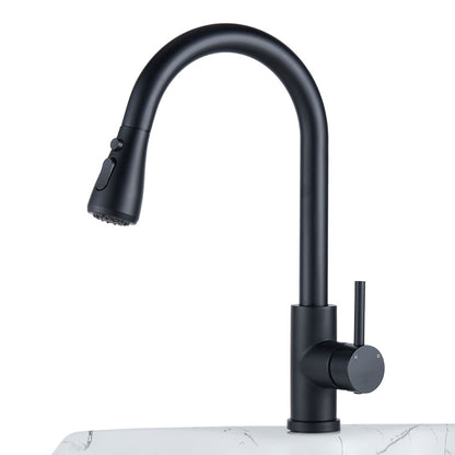 Retractable Commercial Pulldown Kitchen Faucet