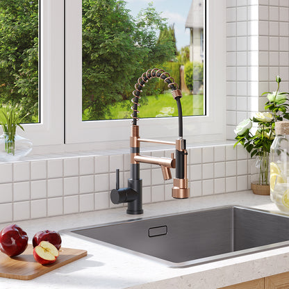 Swivel Pulldown Kitchen Faucet with Pot Filler