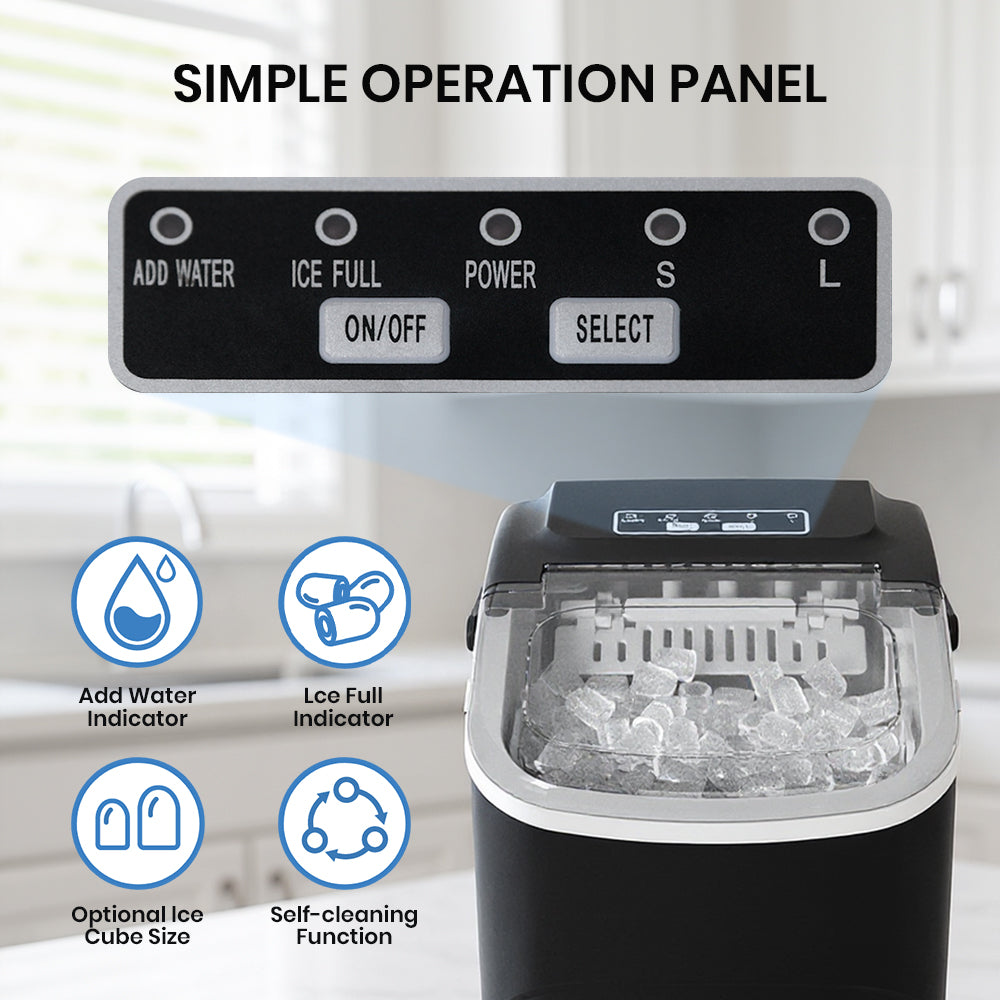 Countertop Bullet Ice Maker with Handle
