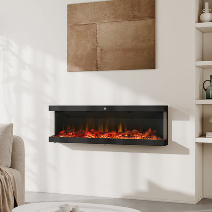 Three-sided Freestanding Electric Fireplace