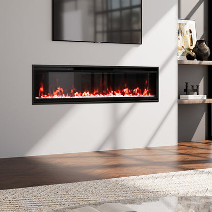 Wall Mounted Electric Fireplace with Remote Control