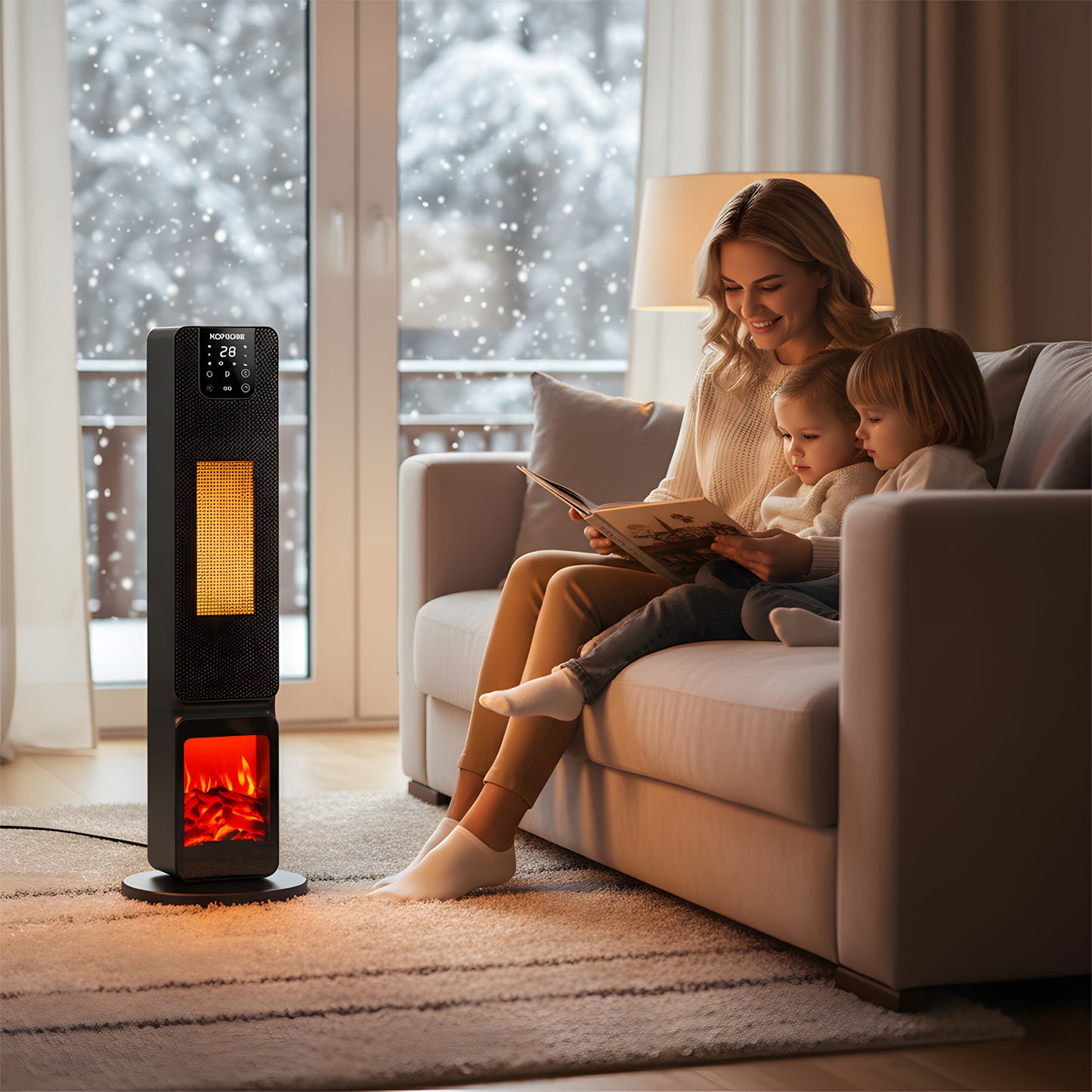 2000W Tower Heater with Remote Control