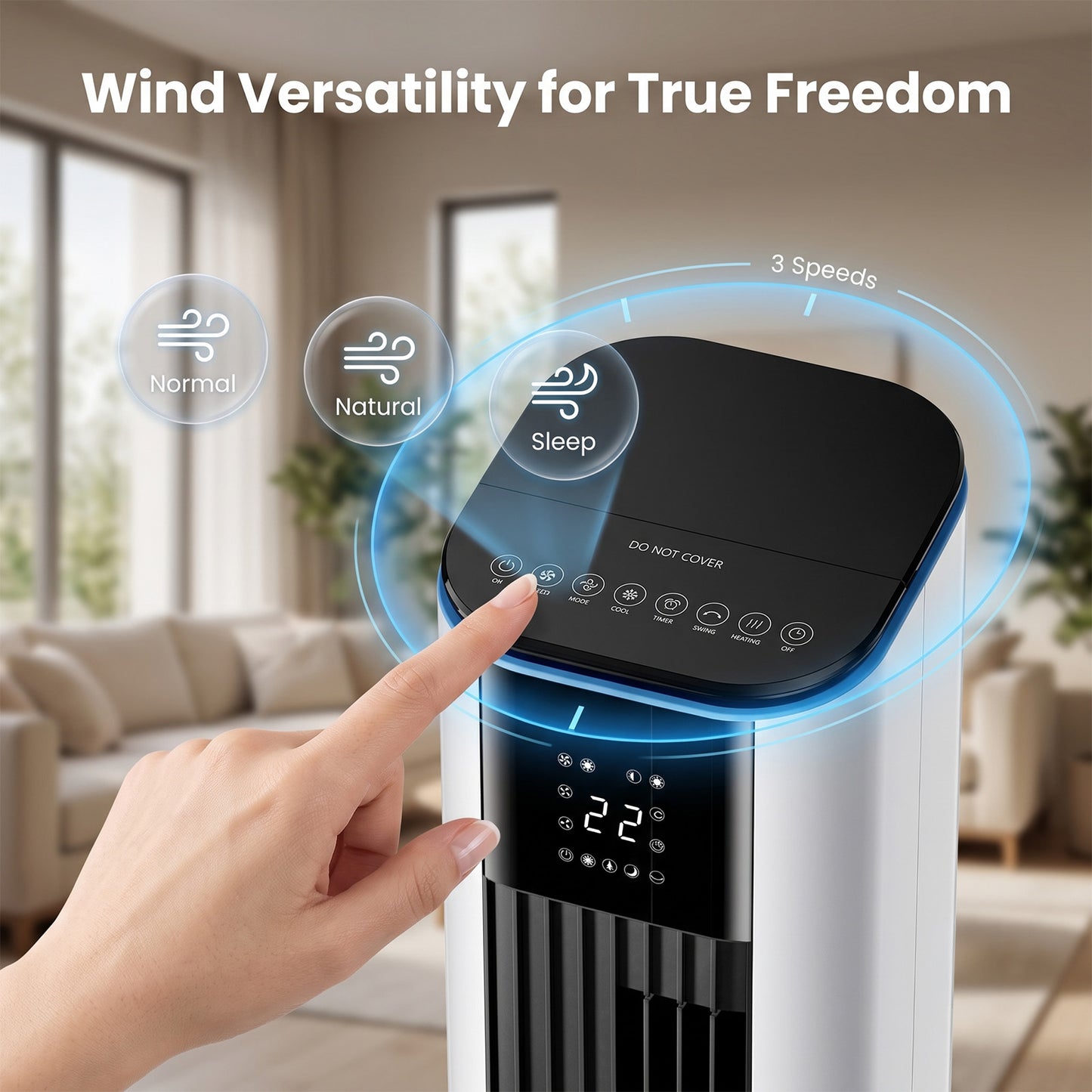 Water‑Cooled Tower Fan with Heating Function