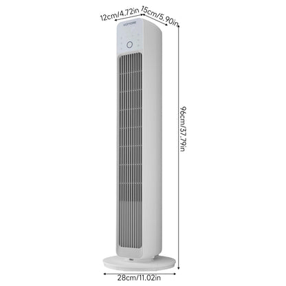 39 Inch 40W Portable Tower Fan with Remote Control