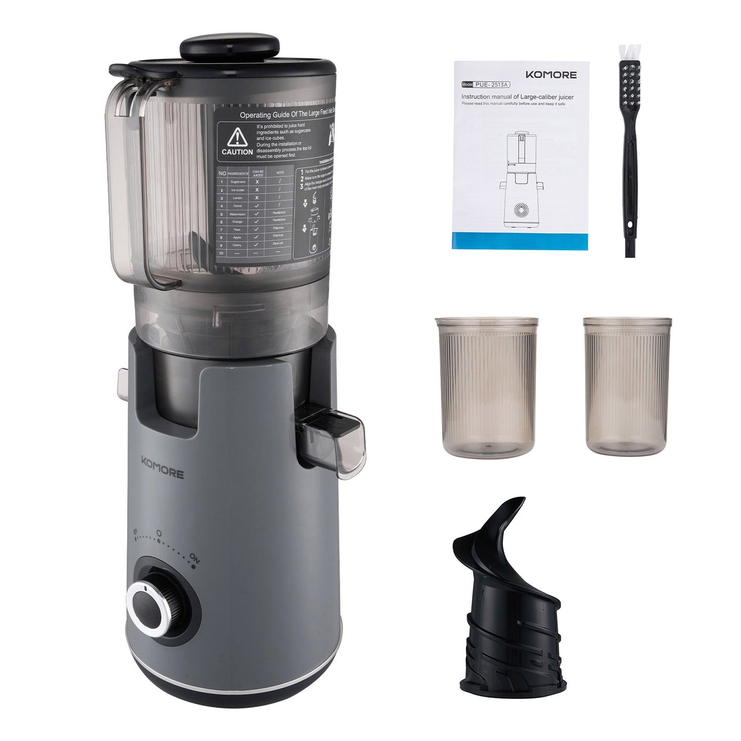 300W Cold Press Juicer Slow Masticating Machine